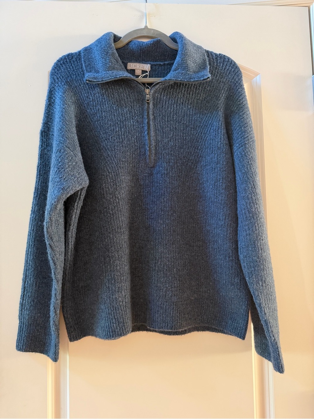 J. Crew Women’s Half Zip Stretchy Merino Wool and Alpaca Blend Sweater. EUC. SZM - Picture 2 of 8